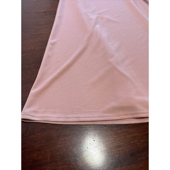 Birdy Grey Pink Bridesmaid Dress Size XS Benny Tie Back Crepe Dusty Rose Maxi - Picture 10 of 10